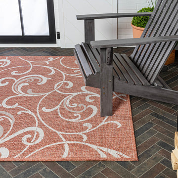 Maribel Traditional Classic All-Over Scroll Area Rug